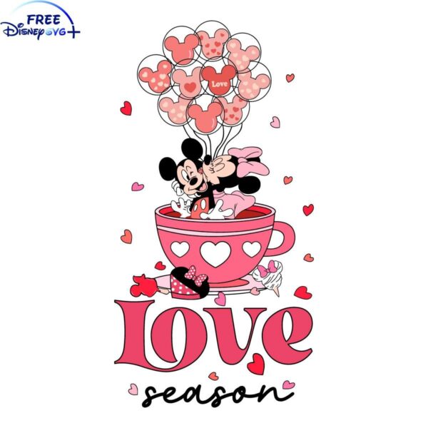 Mickey Minnie Disney Cup SVG Love Season