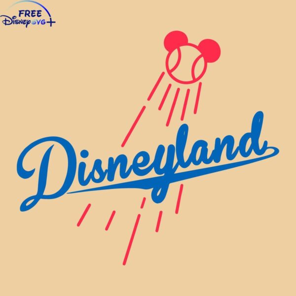 Mickey Mouse Baseball SVG at Disneyland LA Dodgers