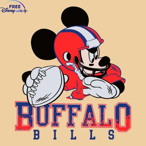 Mickey Mouse Buffalo Bills SVG