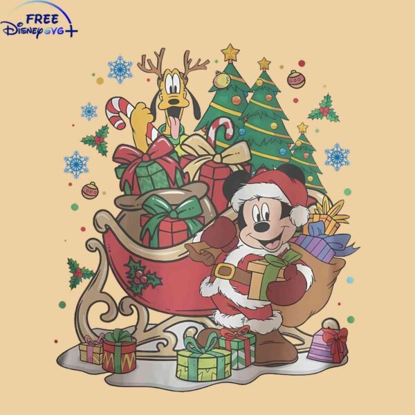 Mickey Mouse Christmas Tree SVG Download