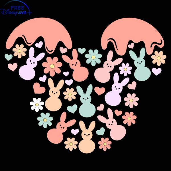 Mickey Mouse Easter Bunny Head SVG