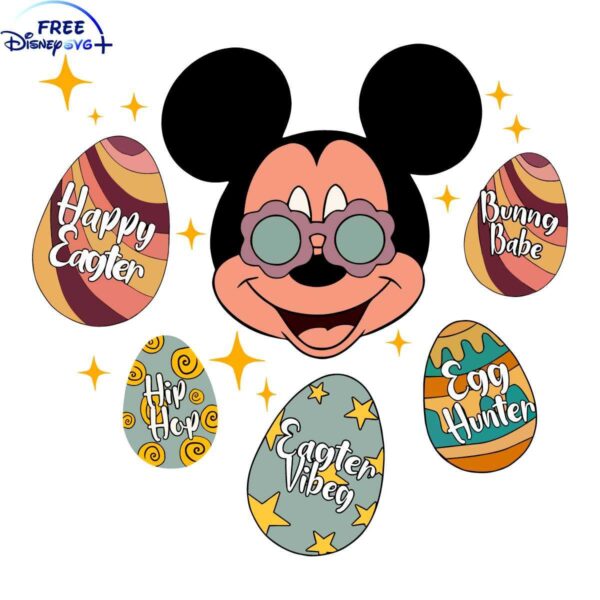 Mickey Mouse Easter Egg SVG