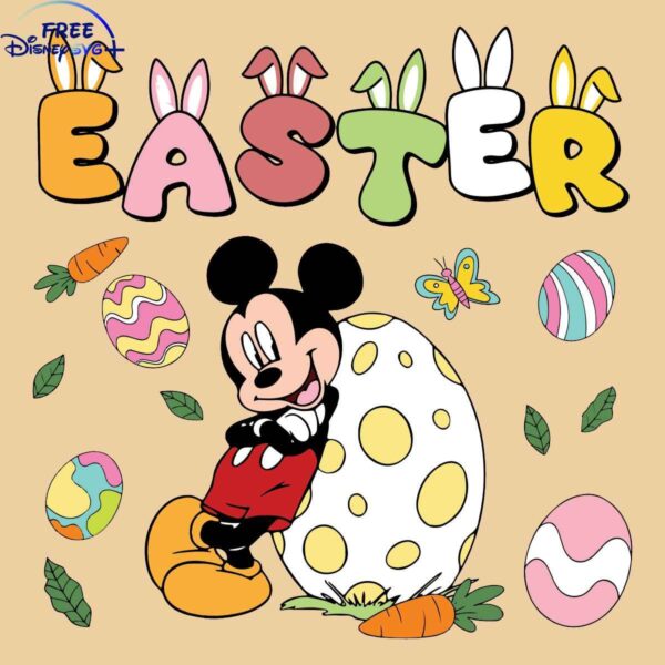 Mickey Mouse Easter Eggs Disney SVG