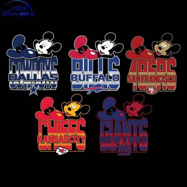 Mickey Mouse NFL Team SVG Pack