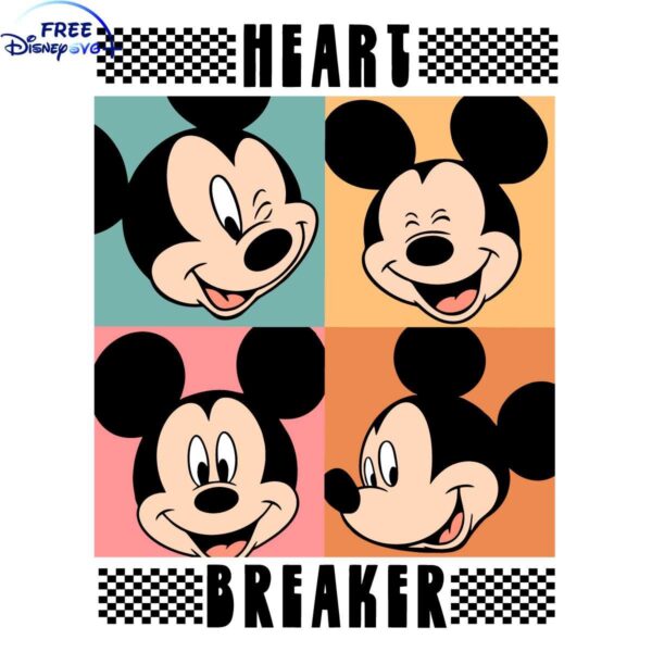 Mickey Valentine SVG Heartbreaker Design