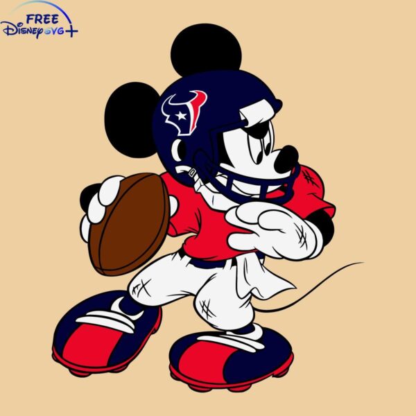 NFL Houston Texans Mickey Mouse SVG