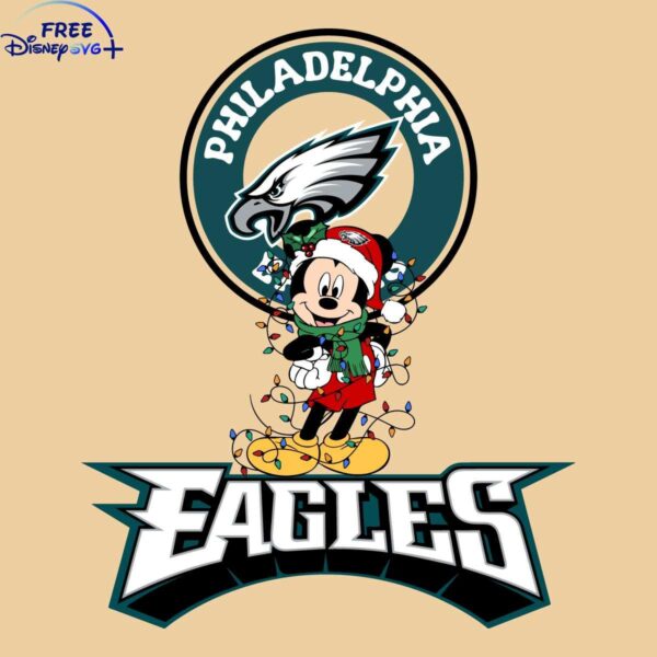 Philadelphia Eagles Mickey Mouse Logo in SVG