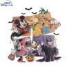 Retro Disneyland Halloween Mickey And Friends PNG