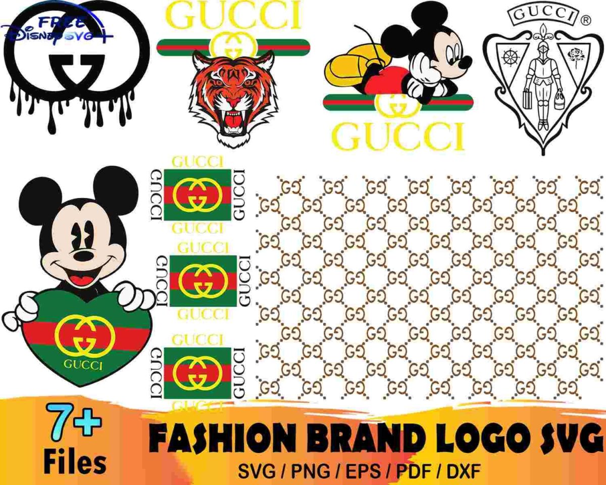 Retro Gucci Mickey Bundle SVG