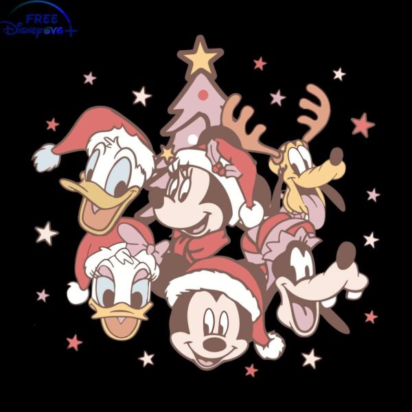 Retro Mickey and Pals Christmas SVG Bundle