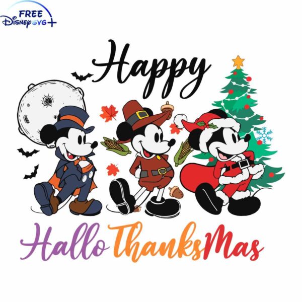 Retro Mickey Festive SVG Digital Download