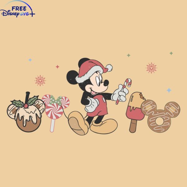 Retro Mickey Holiday Treats SVG