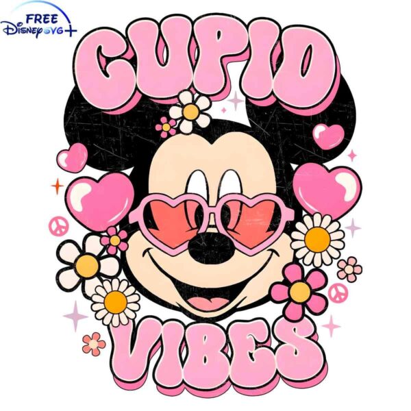 Retro Mickey Love Valentines Day SVG