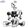 Retro Mickey Minnie Valentines Day SVG