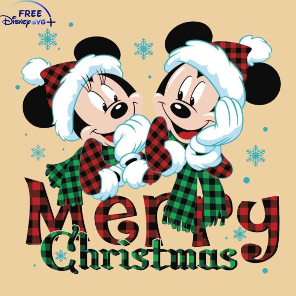 Retro Minnie Mickey Christmas SVG Cricut Designs