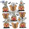 Retro Spooky Mickey Pals Pumpkin SVG