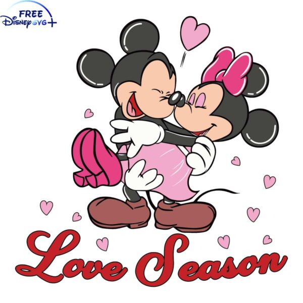 Romantic Mickey and Minnie SVG