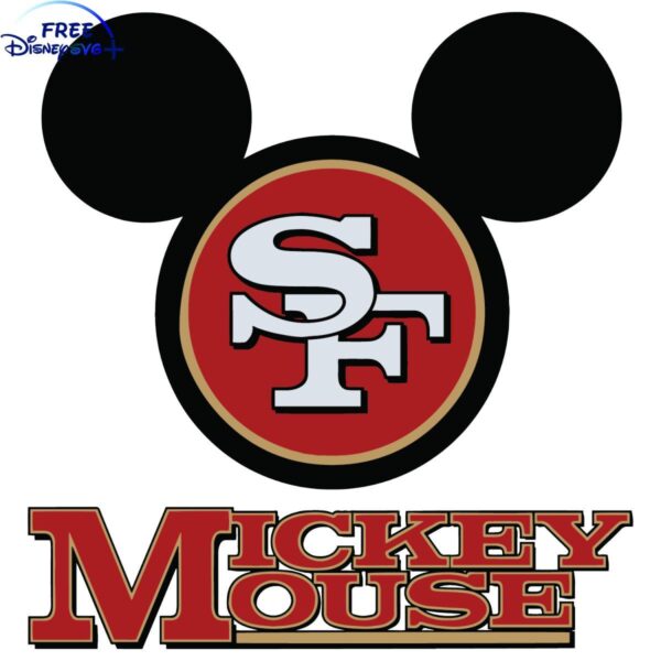 San Francisco 49ers Mickey Mouse SVG