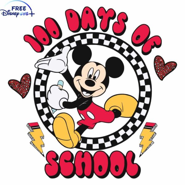 School Spirit Mickey Mouse SVG