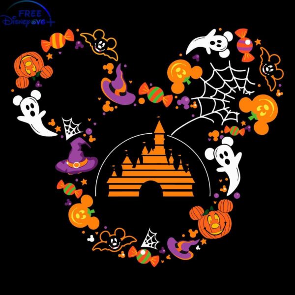 Spooky Disney Halloween Mickey Head SVG Digital Download