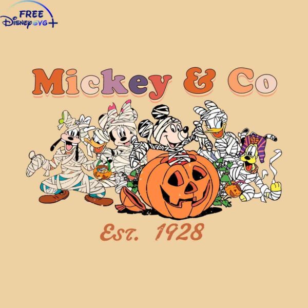 Spooky Disney Halloween Party SVG for Funny Mickey Fans