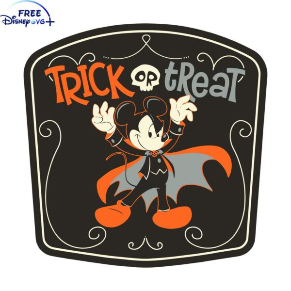 Spooky Disney Mickey Mouse Halloween SVG