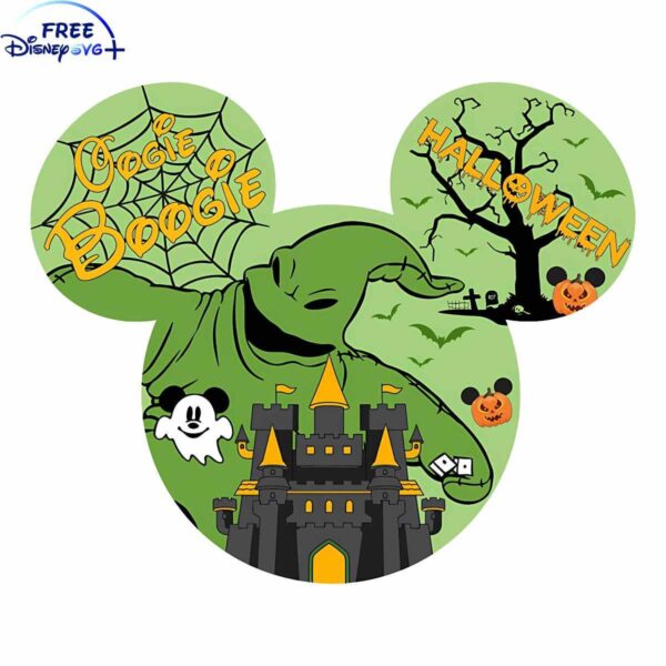 Spooky Mickey Head Halloween Party SVG for Cricut