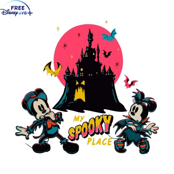 Spooky Mickey Minnie Halloween SVG for Your Place