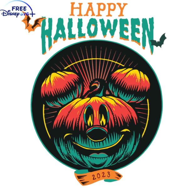 Spooky Mickey Mouse Halloween 2023 SVG Freebie