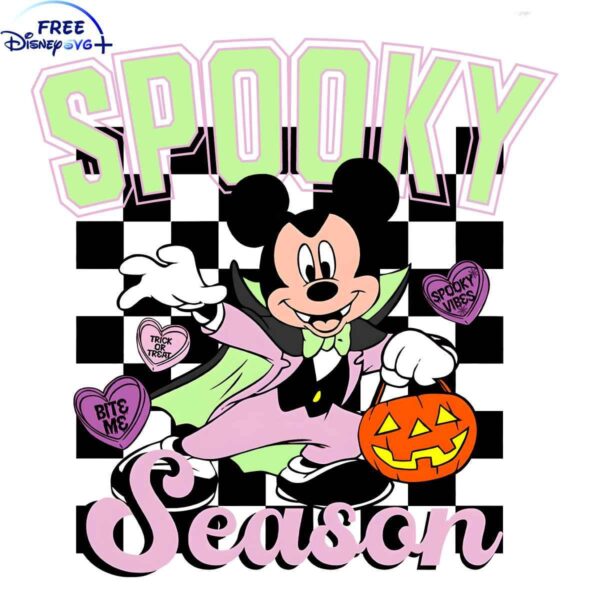 Spooky Mickey Mouse Witch Halloween Vibes SVG