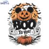 Spooky Mickey Pumpkin Ghosts SVG