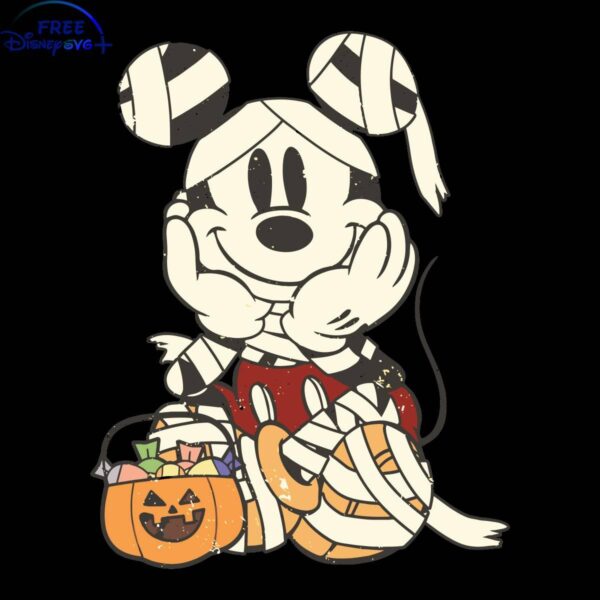 Spooky Mickey Pumpkin Halloween SVG Design for Cricut