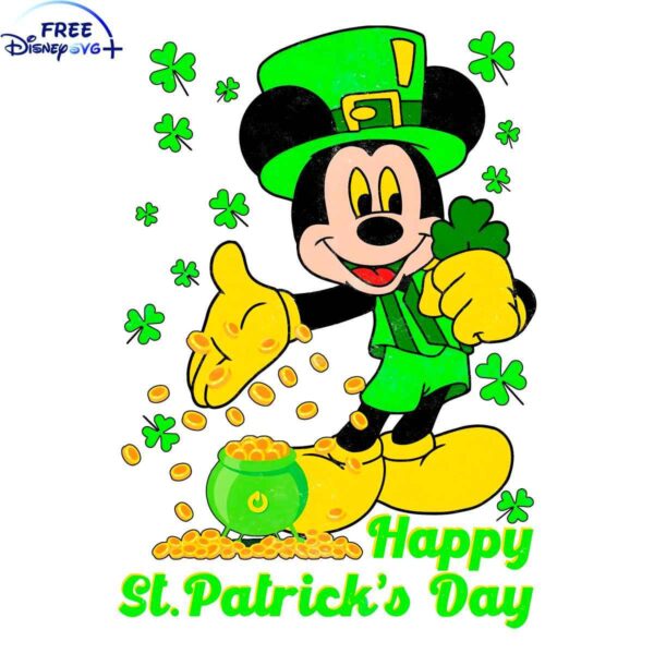 St Patricks Day Mickey Mouse PNG