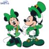 St Patricks Day Shamrock Mickey Minnie SVG