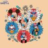 Sunflower Mickey Friends Disney 4th of July SVG Cut File