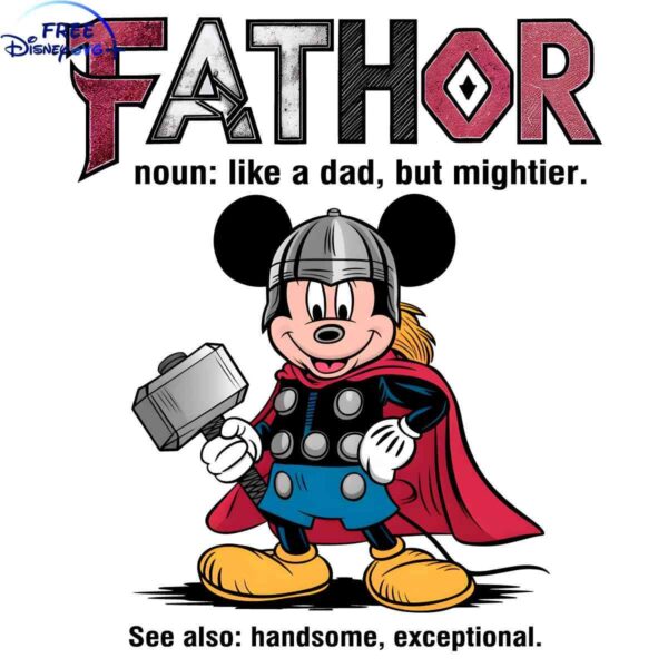 Super Dad Mickey Mouse SVG