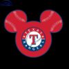 Texas Rangers Mickey Mouse Head SVG