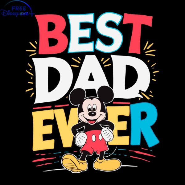 Top Dad Mickey Celebrates Fathers Day with SVG