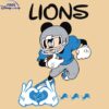 Vintage Detroit Lions Mickey NFL SVG