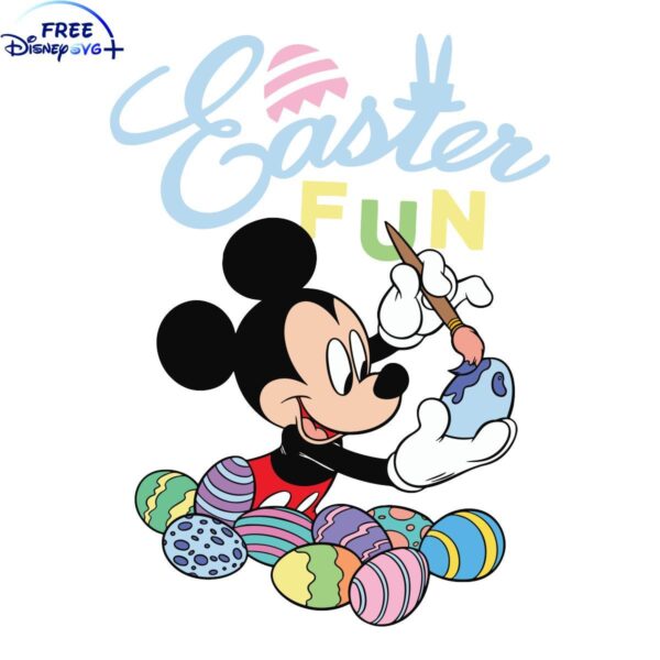 Vintage Easter Mickey Disney SVG