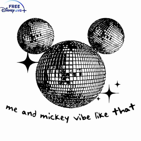 Vintage Me and Mickey Vibes SVG