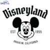 Vintage Mickey Disneyland 1955 Anaheim CA SVG