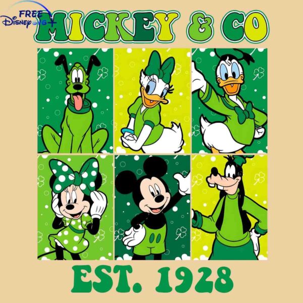 Vintage Mickey Friends SVG Established 1928