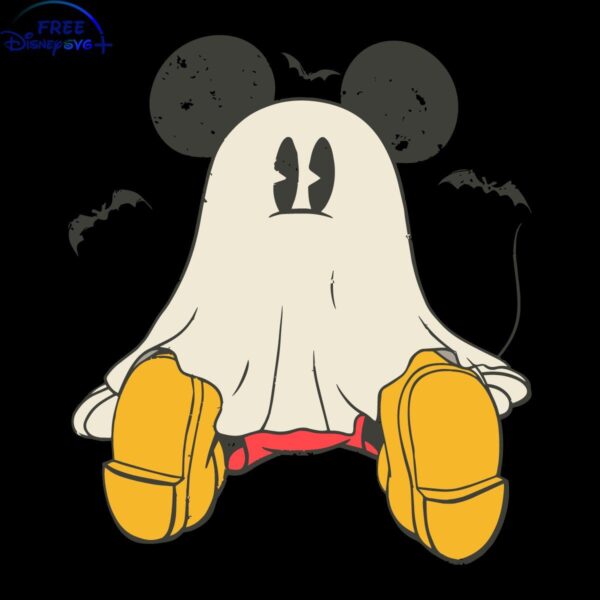 Vintage Mickey Ghost Halloween SVG Mickey NonSpooky SVG