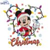 Vintage Mickey Holiday Lights SVG File