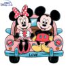 Vintage Mickey Minnie Couple Love SVG