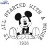 Vintage Mickey Mouse 1928 SVG Design