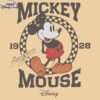 Vintage Mickey Mouse Disney Established 1928 SVG