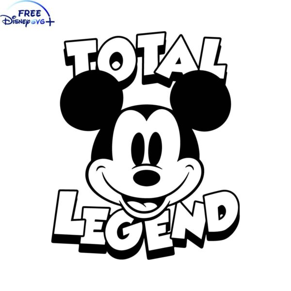 Vintage Mickey Mouse Disney Legend SVG