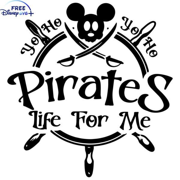 Vintage Mickey Pirate Adventure SVG